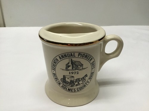 Vintage 7th Annual Pioneer Days Mustache Mug - Berlin, Holmes County, Ohio- 1972 - Picture 3 of 12