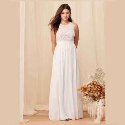 Lulu's Forever & Always White Lace Maxi Dress S NWOT | eBay
