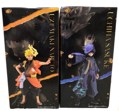 NARUTO Uzumaki Sasuke Uchiha Figure Anime 20th Anniversary Costume