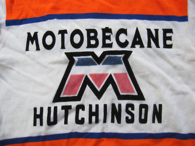 Maillot Cycliste Motobecane Hutchinson Vintage Cycles Acrylique 70 S 283091237122