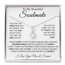 To My Soulmate Necklace, Gift for Girlfriend, Gifts for Her, Christmas Gift