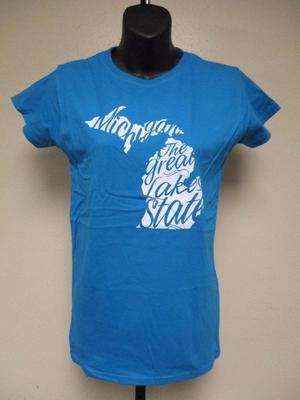 NEW Michigan the Great Lake State Womens Sizes S-M-2XL Nice Shirt