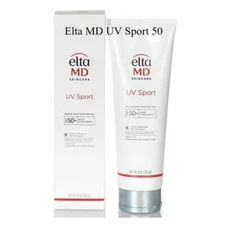 Elta MD UV Sport Broad Spectrum SPF 50 8oz NEW Fresh exp: 2/2026