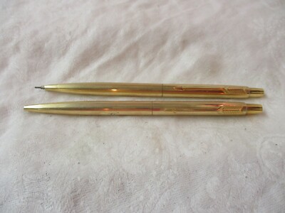 Vintage Parker Ballpoint Pen & Mechanical Pencil 12K GF set | eBay