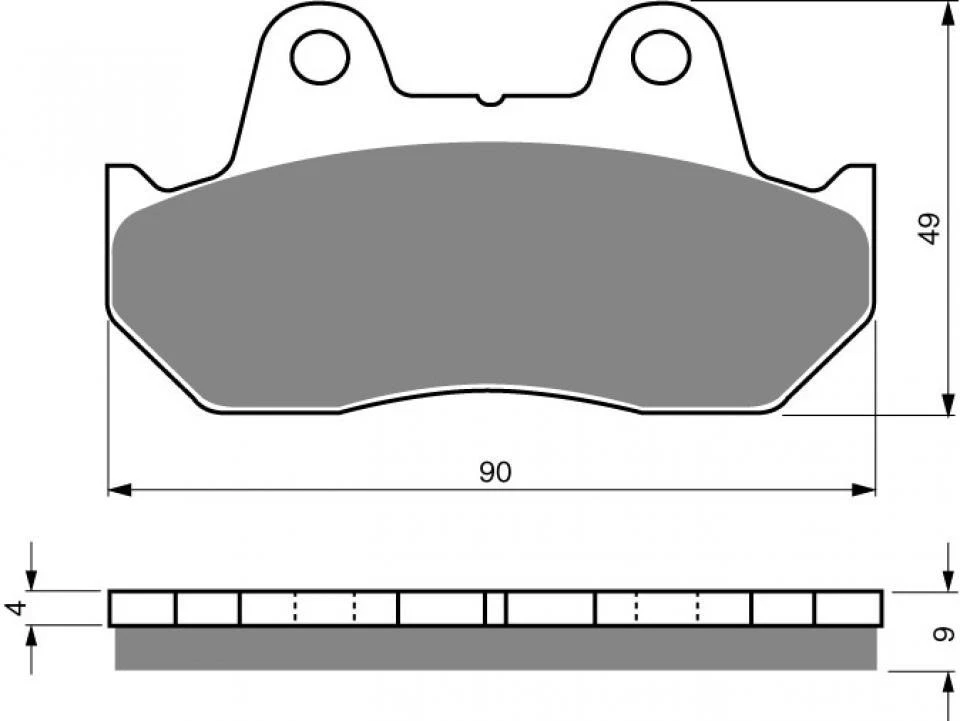 Plaquette de frein Gold Fren pour Moto Honda 1100 Gl D Gold Wing 1982 à 1983 AVG - Photo 2/2