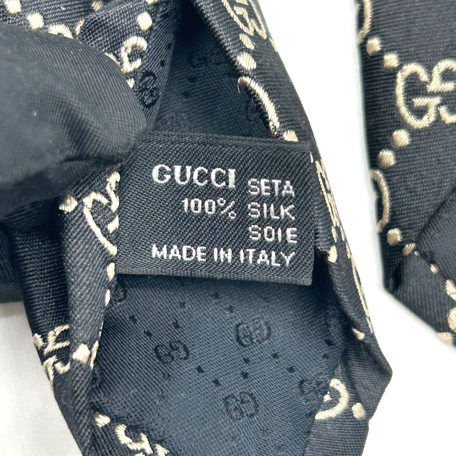 Gucci GG Pattern Interlocking Necktie Black Luxur… - image 12