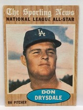 1962 Topps Baseball Card #398 Don Drysdale (P4)