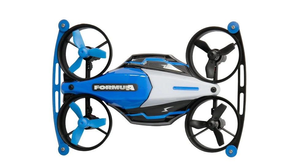 FORMULA TRACK RACE DROHNE MIT RENNSTRECKE BLAU mit 4 Spiele Modus AMEWI 25360 - Bild 4 von 4