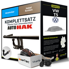 Anhängerkupplung abnehmbar für VW T5 +E-Satz (AHK und ES) kpl. NEU ABE