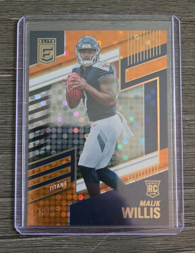 2022 Panini Donruss Elite Malik Willis RC Orange 19/49 - Dolphins
