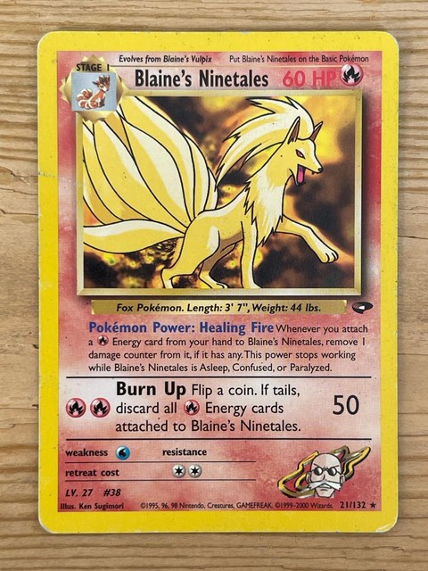 Blaine's Ninetales #21 (Gym Challenge (2000))
