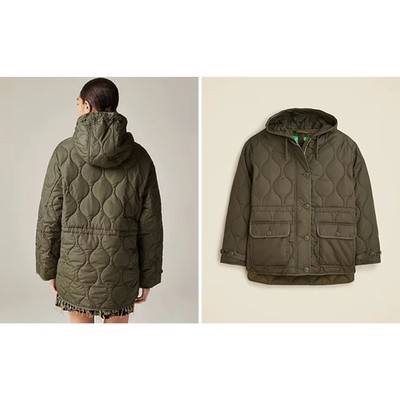 J.CREW NWOT $228 Oslo puffer jacket with PrimaLoft  olive green Sz XS Coat