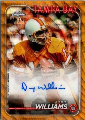 2024 Topps Chrome Doug Williams Gold Wave Auto /50 Tampa Bay Buccaneers SP Card