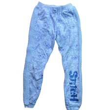 Disney Stitch Pants Girls Extra Large AOP Sherpa Comfy Pajamas Joggers Pull On