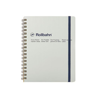 Delfonics Rollbahn Spiral Metallic Notebook: 5-1/2 in. x 7 in