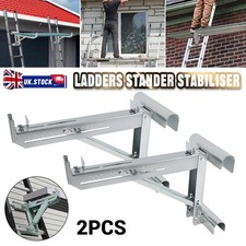 2X Steel Ladder Jacks 550KG Stage Up Work Ladders Stander Stabiliser 20-In Width