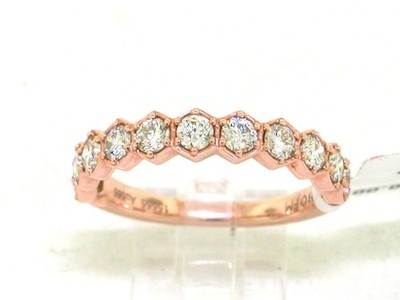 De Beers Forevermark Brillant Ring 585 Rotgold 14Kt   11 Brillanten 0,77ct Si 1