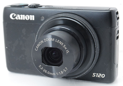 Canon PowerShot S120 Black 12.1MP 5x optical zoom Digital Camera