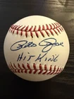 Pete Rose Signed Autographed Baseball “Hit King” Inscription Reds JSA Auth
