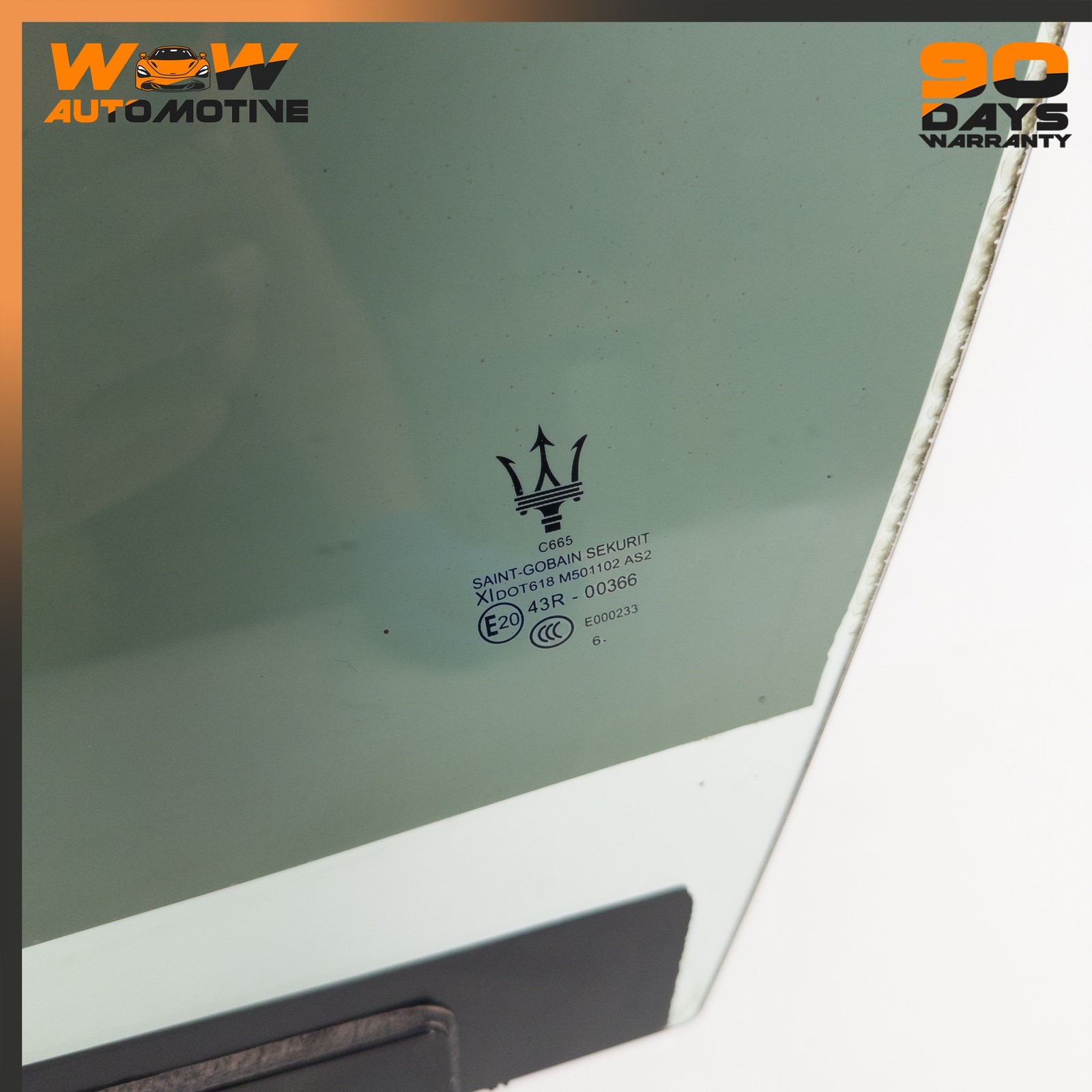 13-19 MASERATI GHIBLI QUATTROPORTE FRONT LEFT DRIVER SIDE DOOR WINDOW GLASS OEM