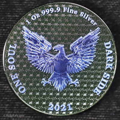 2021 Dark Side 1 oz Silver Colorized 1 Soul Liberator Coin With