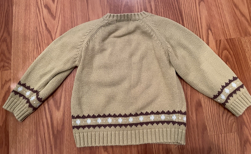 Janie and Jack Autumn Timber Bear Sweater Size 18-24 Mons - 第 3/4 張圖片