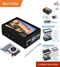Enhanced Raspberry Pi 5 Experience: 3.5-Inch Display Active Cooling System