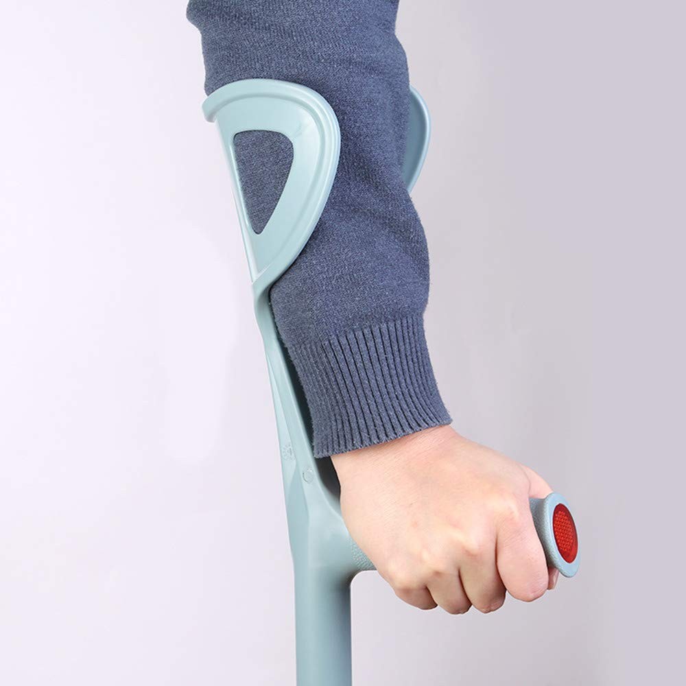 VISIONULightweight Foldable Forearm Crutch, Aluminum Walking Stick, Height Ad...