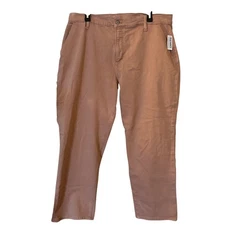 Old Navy Women's Curvy Sky Hi Straight Pants 18P NWT Pink Bastelio Plus Size