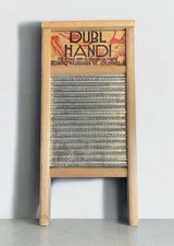 Washboard Vintage Dubl Handi Columbus OH Co. Scrub Board Double Side Wash Board