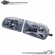 1 Pair New Front Bumper Fog Light Lamp Set Fits 93-97 Toyota Corolla Clear Lens 1 Pair New Front Bumper Fog Light Lamp Set Fits 93-97 Toyota Corolla Clear Lens
