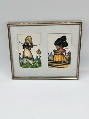 1960s Gerda Christoffersen Saga Reproductions Lithograph Oodie Print Signed