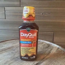 Vicks DayQuil Severe Cold & Flu Medicine Maximum Strength Honey  12oz - Exp 6/26