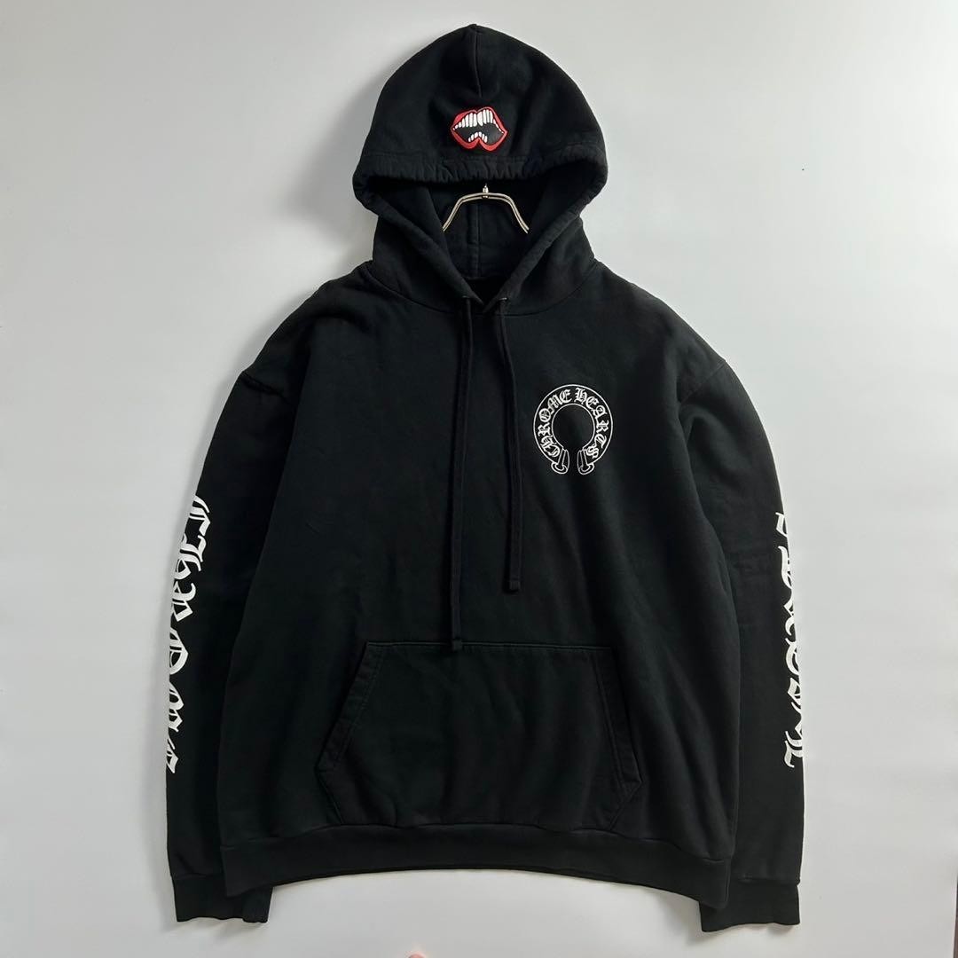 Rare XL | Chrome Hearts Matty Boy Chomper Horseshoe Hoodie Black