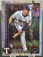 Walter Pennington Texas Rangers 2025 Topps SN Holiday Statue of Liberty #/50