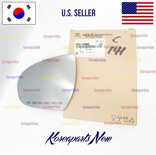 Mirror GLASS & Holder Left DRIVER side HEATED ⭐OEM⭐ Hyundai Tucson 2016-2021