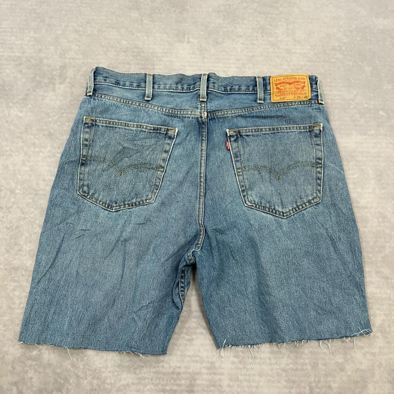 Levi's Shorts Levi 550 Cut Off Denim Shorts Men's 38 thumbnail 4