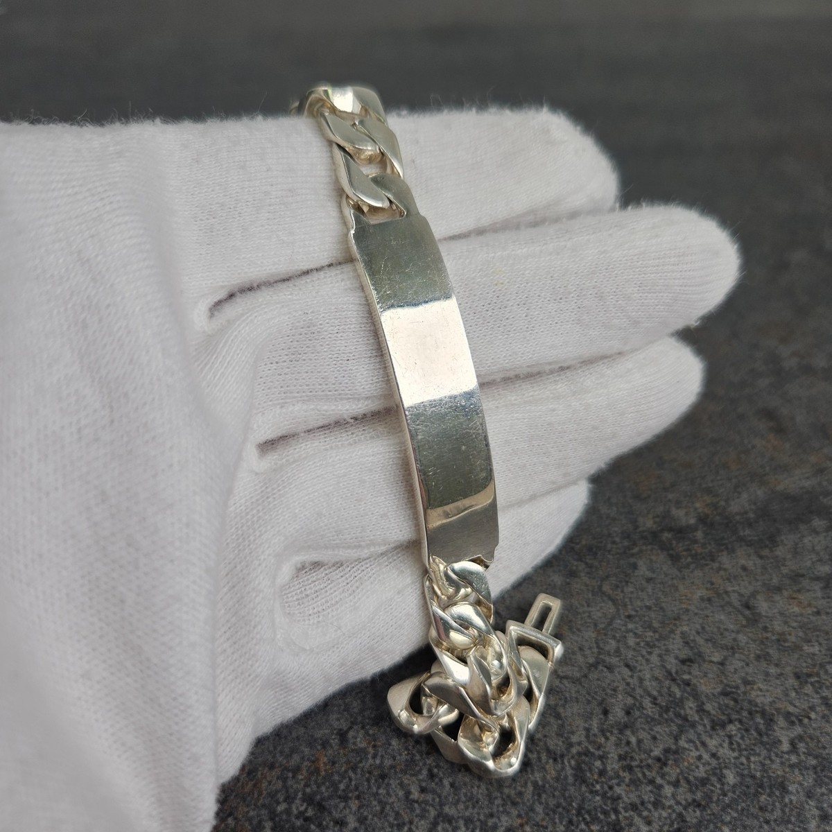 Tiffany & Co. Italy 925 Men's ID Tag Bracelet 7