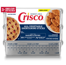 Crisco All-Vegetable Shortening Sticks, 20 Ounce, 3 Sticks