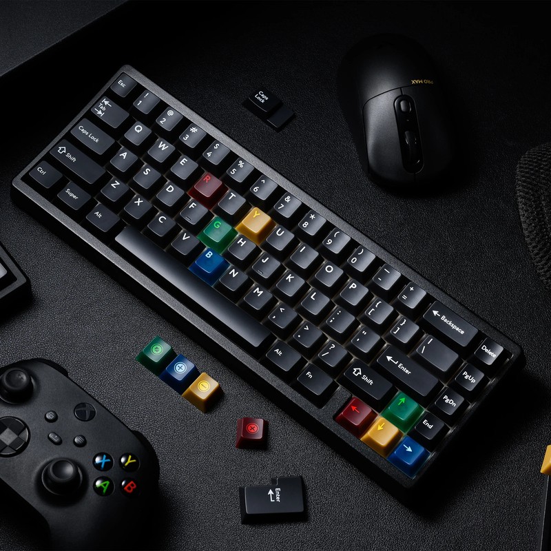XVX Black Jade Cherry Profile PBT Keycaps 142-Key Translucent Mechanical Set
