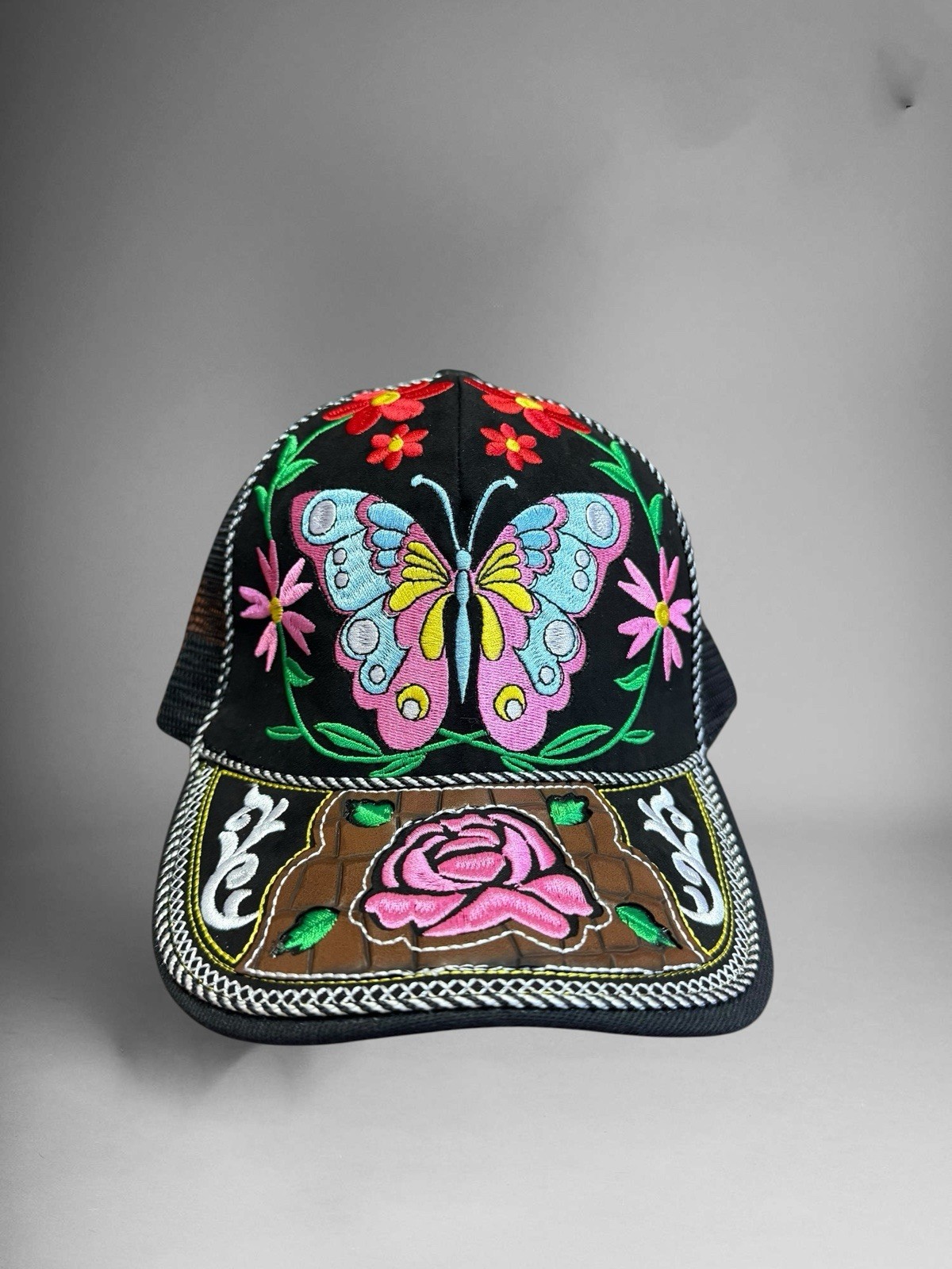 Gorra Vaquera Mujer Flores Cachucha Vaquera Mujer Western Trucker Cap Butterfl