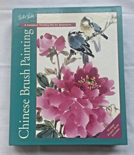 Walter Foster Chinese Brush Painting Set, Project Book Paints Brushes 2002