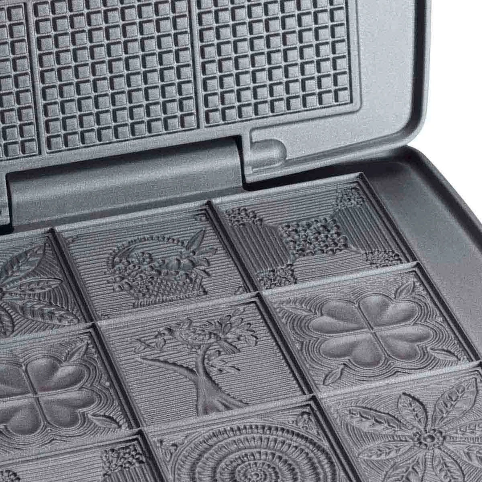 Ferro da stiro alla cannella Cloer-1431 per 9 cialde 930W rivestimento antiaderente acciaio inox - Immagine 3 di 4