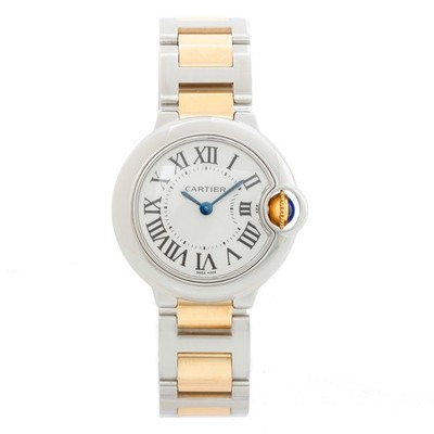 Cartier Ballon Bleu W69007Z3 3009 Ladies Stainless Steel And Yellow Gold