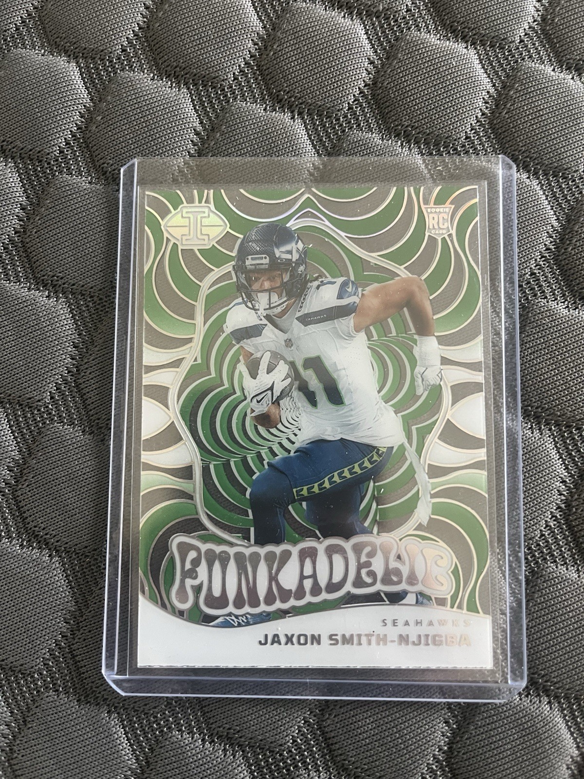 2023 Panini Illusions - Funkadelic Jaxon Smith-Njigba #16 Emerald (RC)