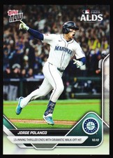 Jorge Polanco Mariners ALDS 15 Inning Win vs Tigers 2025 Topps NOW #853 SP Base