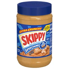 SKIPPY SUPER CHUNK Peanut Butter, 7 g Protein Per Serving, Shelf-Stable, 40 oz P