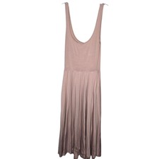 REFORMATION Jeans Blush Pink ROU Midi Fit Flare Jersey Knit Tank Dress Size Sm