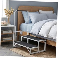 Bed Step Stool for Adults for Elderly Seniors 2 - Step Bedside Step 2-Step