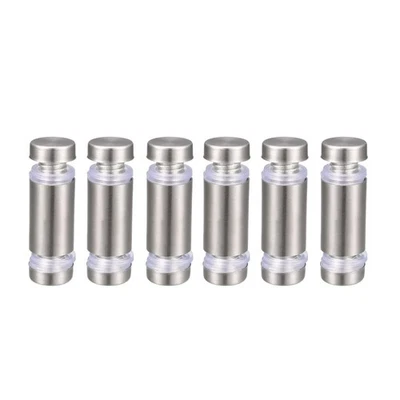 Separador Vidrio Doble Cabeza Acero Inoxidable Separador Soporte 12mmx37mm 6 pcs - Imagen 1 de 4